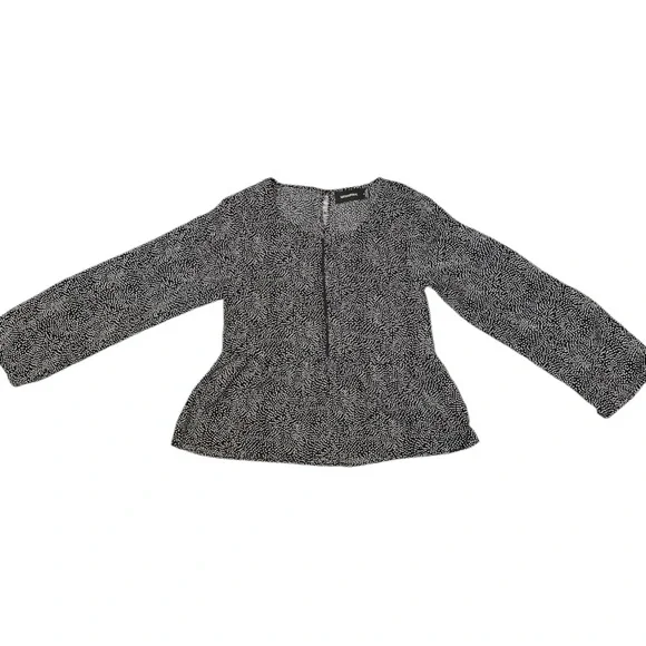 MINKPINK Black Peplum Long Sleeve Blouse - Picture 7 of 7